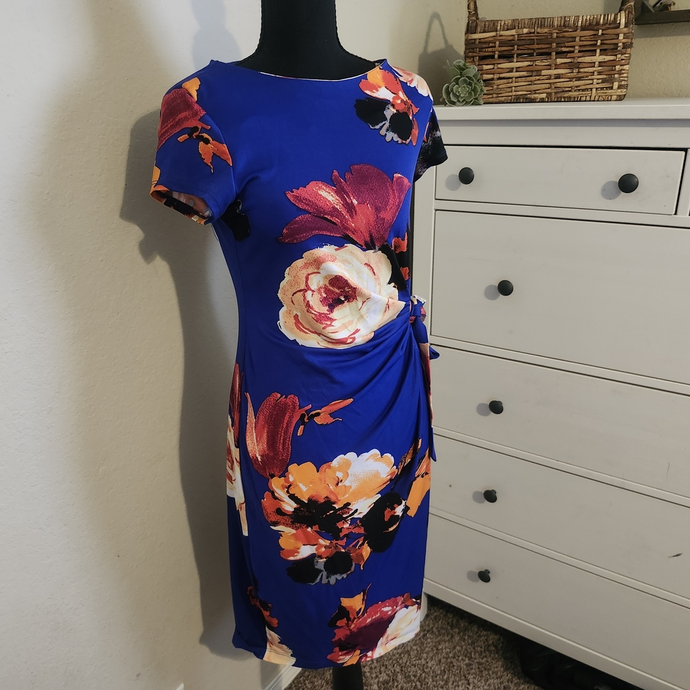 Floral Blue Dress